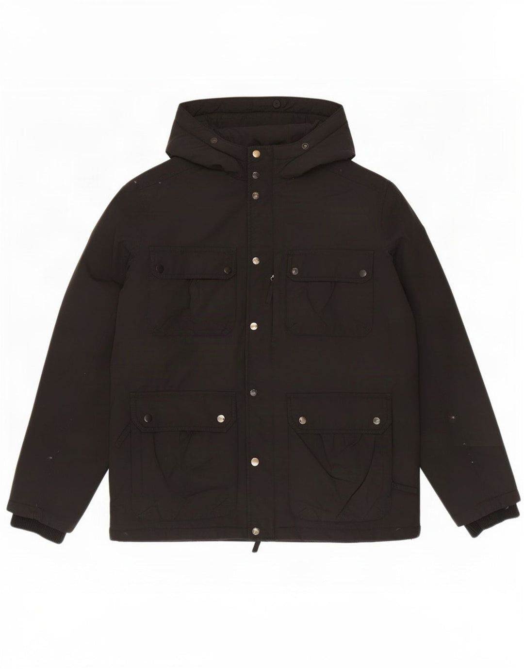 Lee Mens Hooded Padded Jacket UK 40 Large Black Polyester
