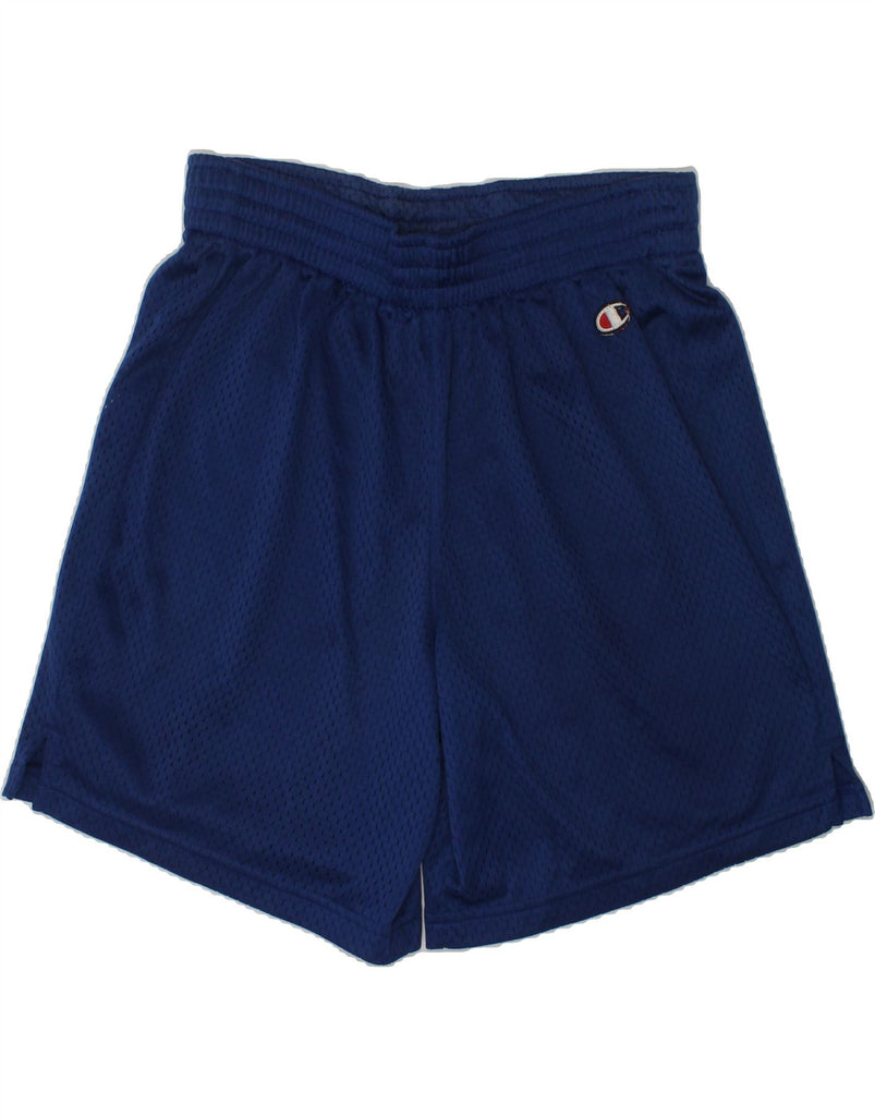 CHAMPION Boys Sport Shorts 11-12 Years Navy Blue Polyester | Vintage Champion | Thrift | Second-Hand Champion | Used Clothing | Messina Hembry 