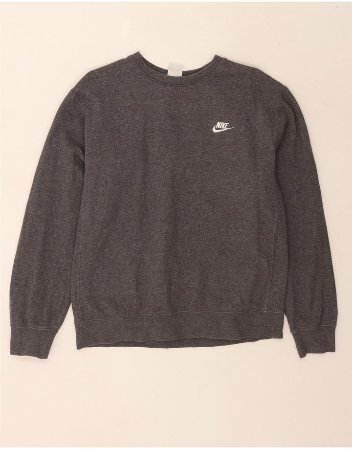 Nike Mens Sweatshirt Jumper Medium Grey Cotton
