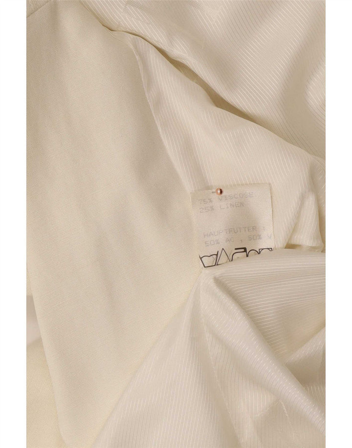 Viventy Womens Longline 3 Button Blazer Jacket EU 40 Medium Off White