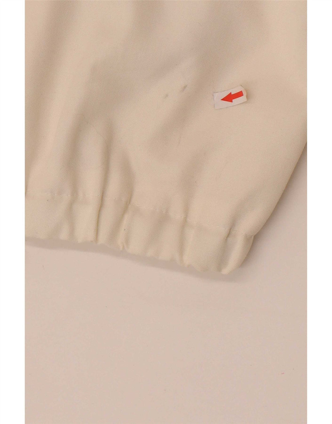 Vintage Womens Bomber Jacket IT 46 Large White Colourblock Polyester