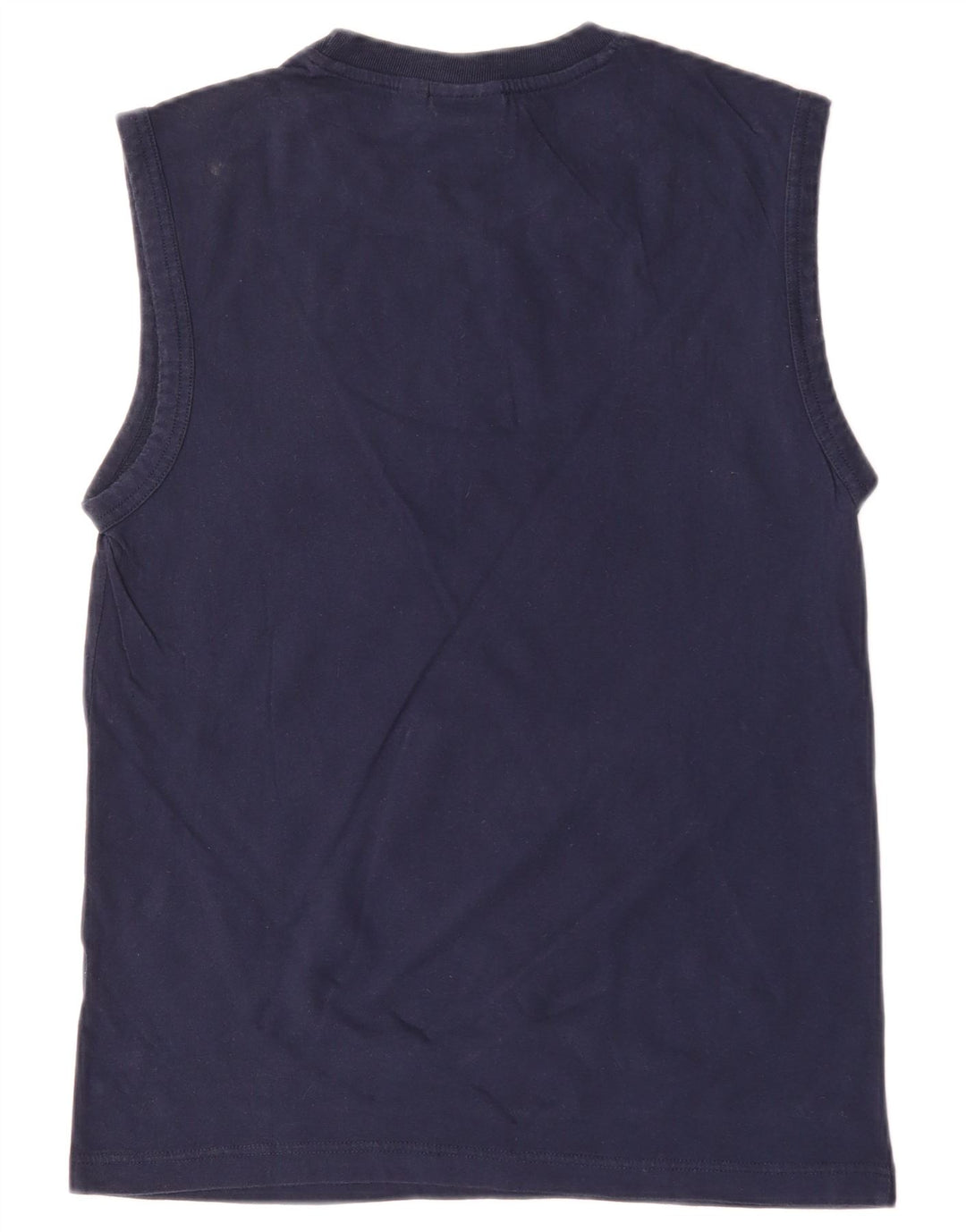 FILA Womens Graphic Vest Top UK 18 XL Navy Blue Cotton