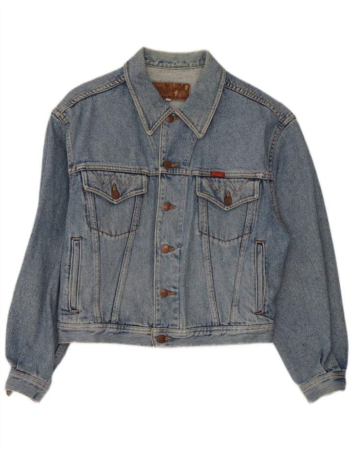 Wrangler Mens Denim Jacket UK 36 Small Blue