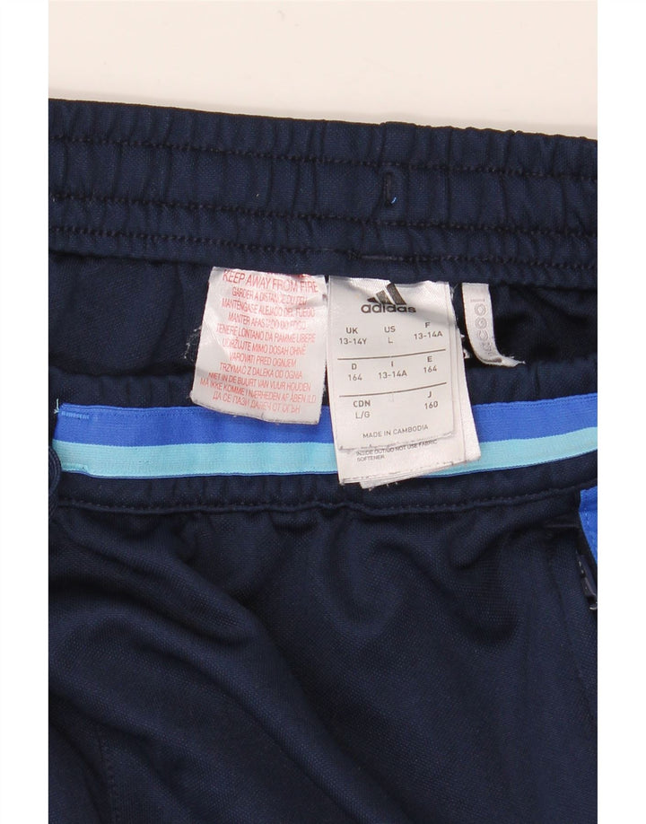 ADIDAS Boys Climacool Tracksuit Trousers 13-14 Years  Navy Blue Polyester