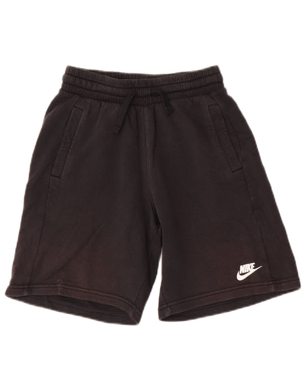 Nike Boys Sport Shorts 10-11 Years Medium Black Cotton