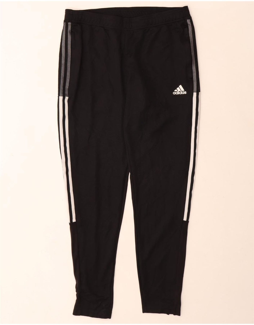Adidas Womens Aeroready Tracksuit Trousers UK 12/14 Medium Black Polyester