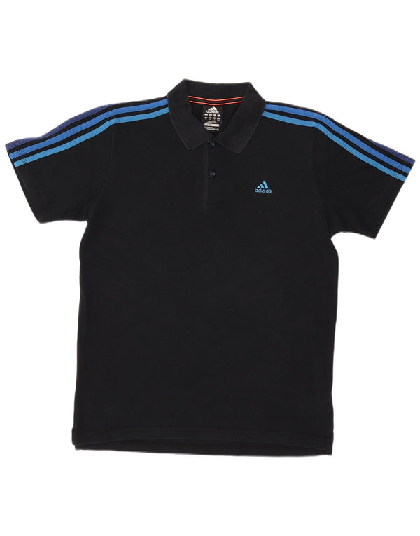 Adidas Mens Clima 365 Polo Shirt Medium Navy Blue Cotton