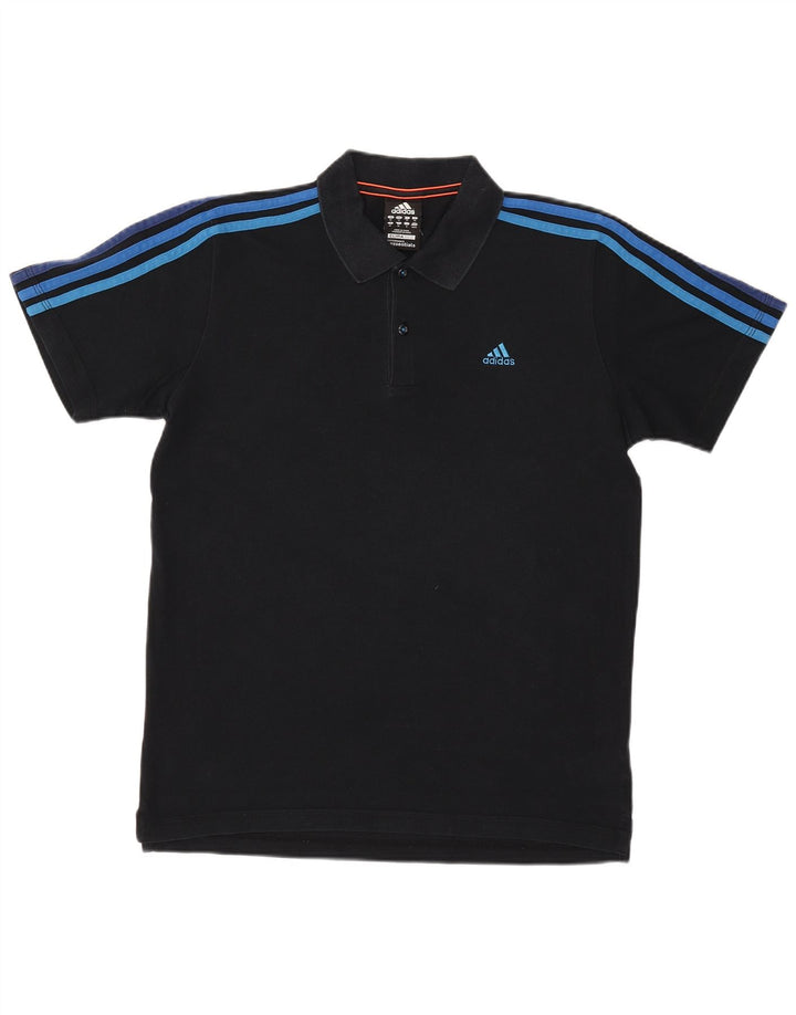 Adidas Mens Clima 365 Polo Shirt Medium Navy Blue Cotton