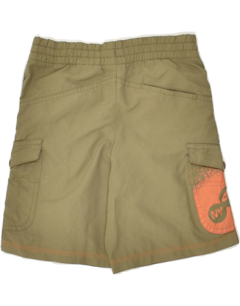 NIKE Boys Sport Shorts 5-6 Years Medium Khaki Nylon | Vintage Nike | Thrift | Second-Hand Nike | Used Clothing | Messina Hembry 