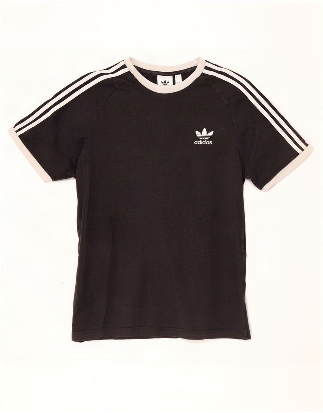 Adidas Mens T-Shirt Top Large Black Cotton
