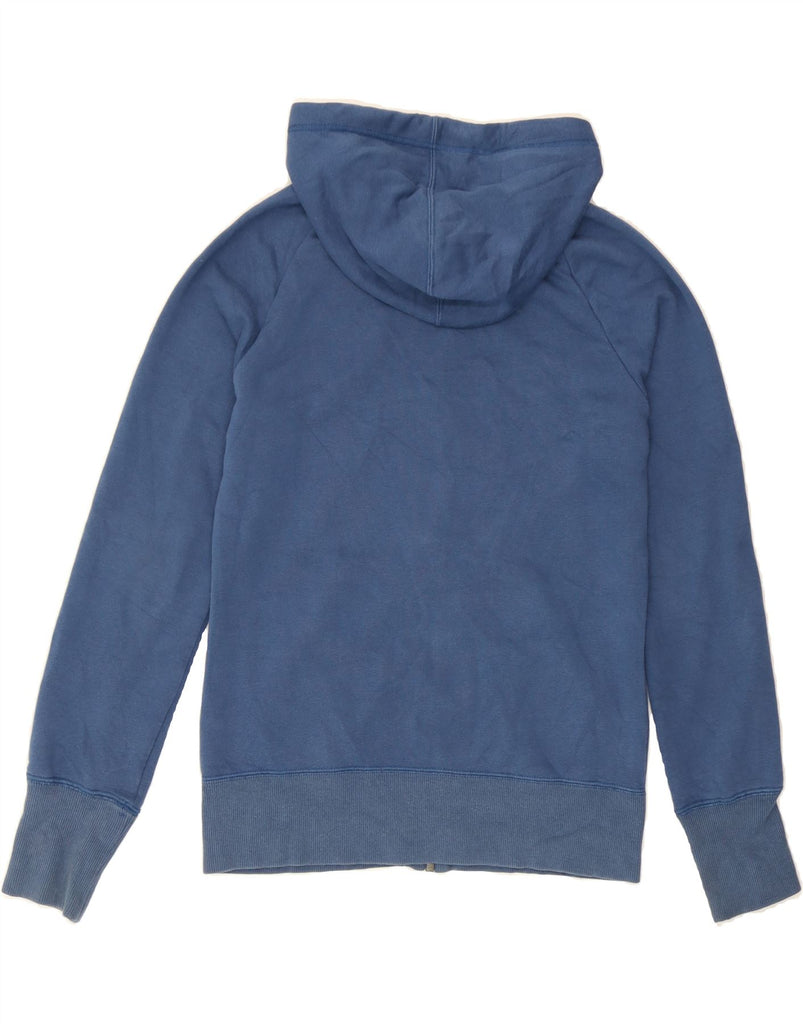 REEBOK Womens Zip Hoodie Sweater UK 12/14 Medium Navy Blue Cotton Vintage Reebok and Second-Hand Reebok from Messina Hembry 