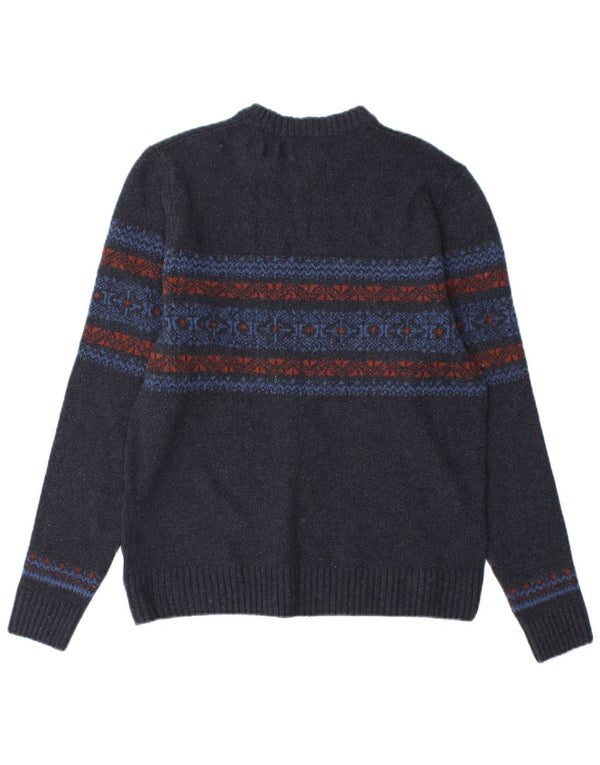 Marks & Spencer Boys Crew Neck Jumper Sweater 13-14 Years Small Grey