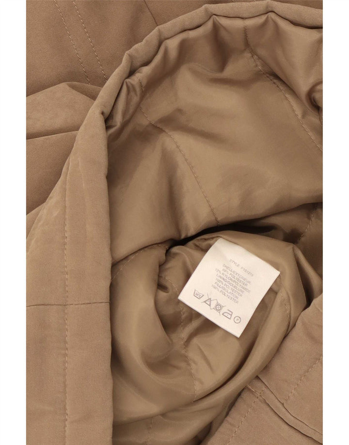 Jacques Vert Womens Oversized Overcoat UK 10 Small Beige Polyester