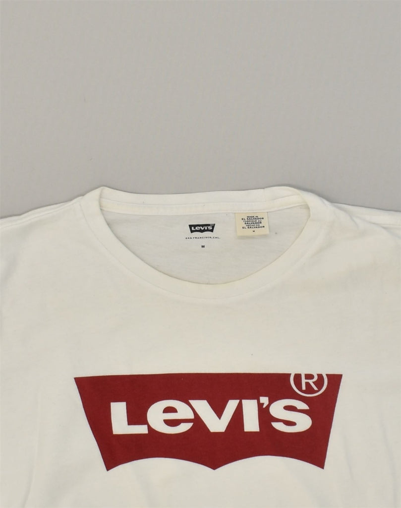 LEVI'S Mens San Francisco Graphic T-Shirt Top Medium White Cotton | Vintage Levi's | Thrift | Second-Hand Levi's | Used Clothing | Messina Hembry 