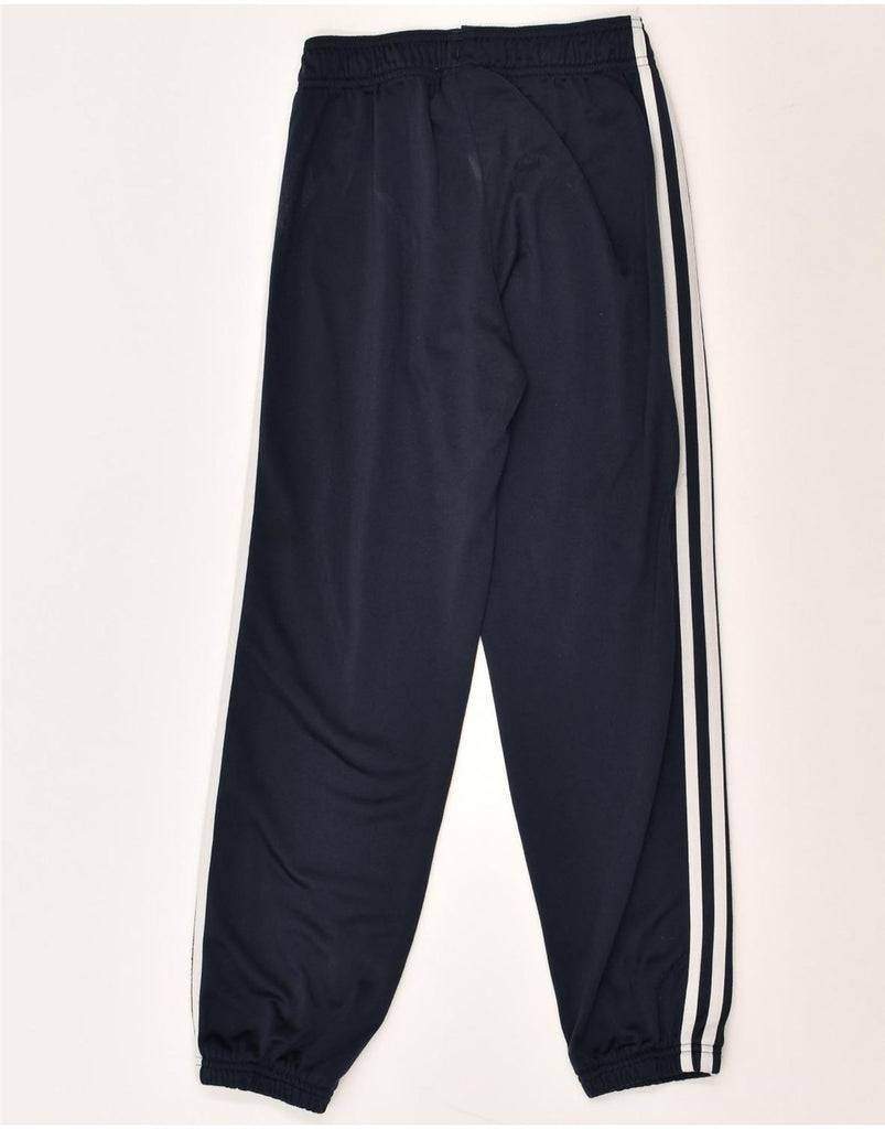 ADIDAS Boys Tracksuit Trousers Joggers 9-10 Years Navy Blue Polyester | Vintage Adidas | Thrift | Second-Hand Adidas | Used Clothing | Messina Hembry 