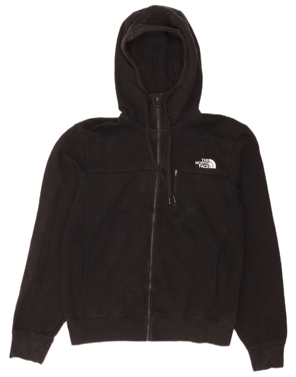 The North Face Mens Zip Hoodie Sweater Small Black Cotton