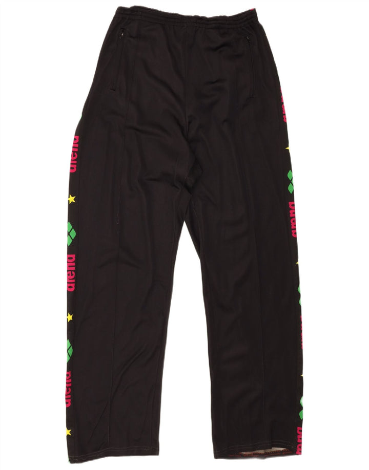 ARENA Womens Graphic Tracksuit Trousers UK 14 Large  Black