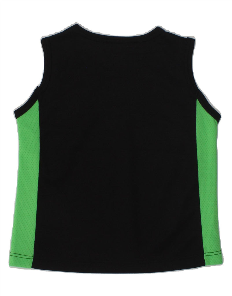 DIADORA Baby Boys Graphic Vest Top 9-12 Months Black Colourblock Polyester | Vintage Diadora | Thrift | Second-Hand Diadora | Used Clothing | Messina Hembry 