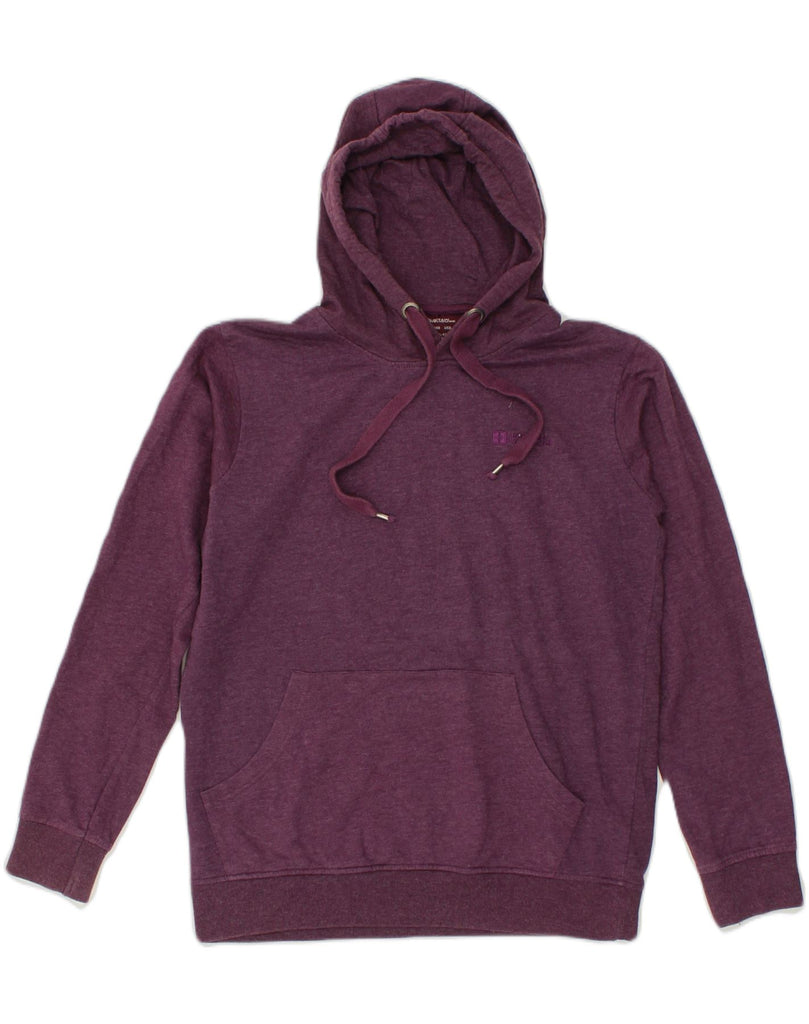 MOUNTAIN WAREHOUSE Womens Hoodie Jumper UK 12 Medium Purple Cotton | Vintage Mountain Warehouse | Thrift | Second-Hand Mountain Warehouse | Used Clothing | Messina Hembry 