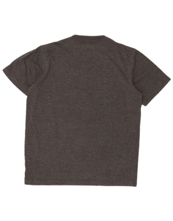 EDDIE BAUER Mens T-Shirt Top Medium Grey Flecked Cotton