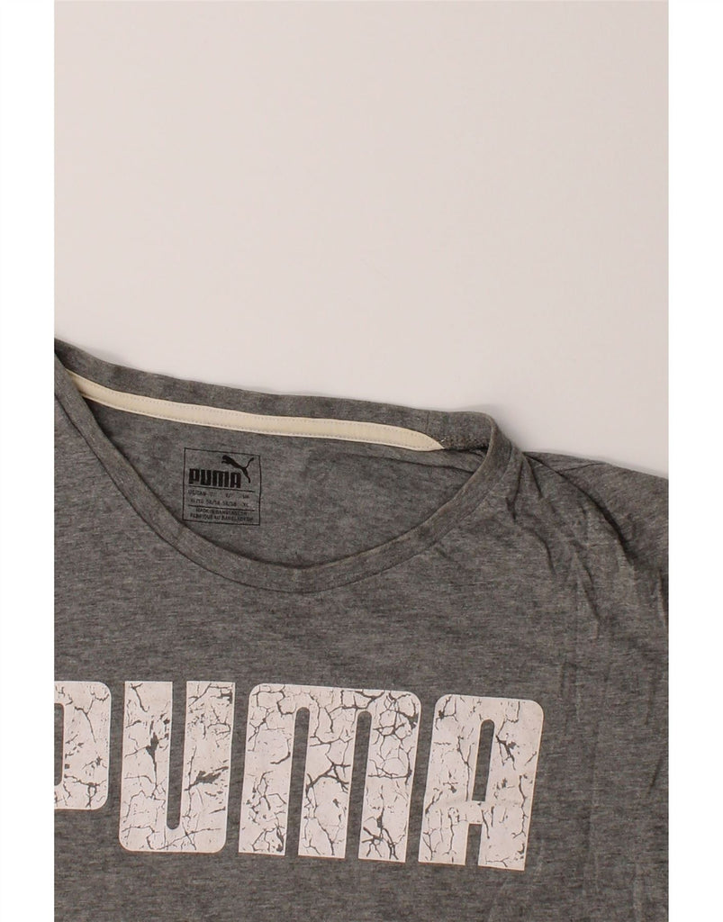 PUMA Mens Graphic T-Shirt Top XL Grey Cotton Vintage Puma and Second-Hand Puma from Messina Hembry 