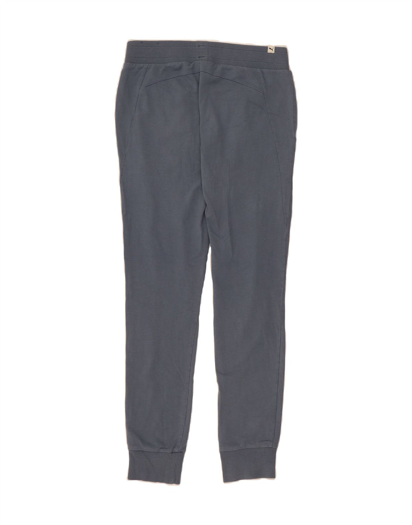 PUMA Womens Tracksuit Trousers Joggers UK 12 Medium  Blue Cotton Vintage Puma and Second-Hand Puma from Messina Hembry 