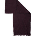 BELFE Womens Rectangle Scarf One Size Purple Acrylic