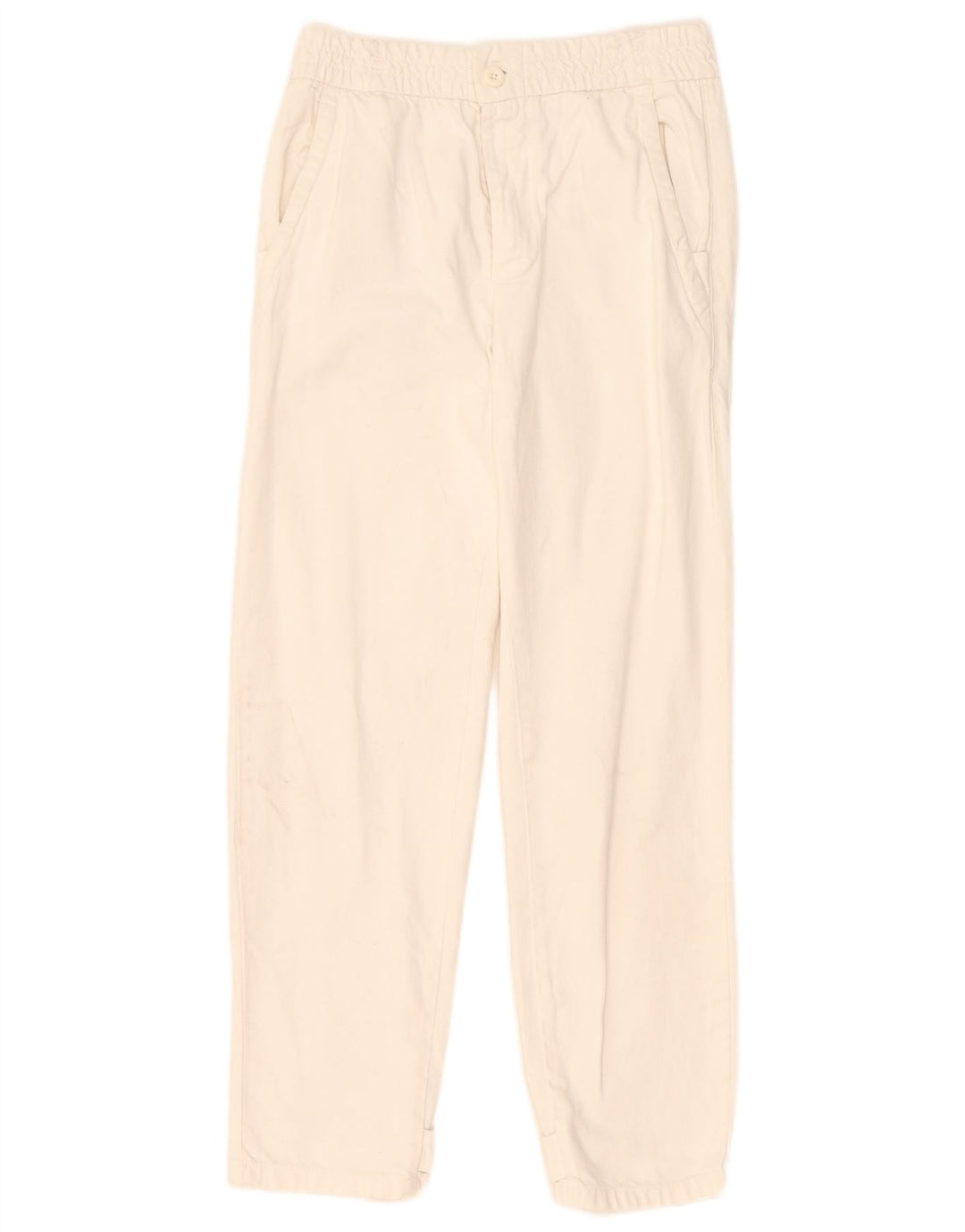 Zara Mens Straight Chino Trousers Small W30 L29 Off White