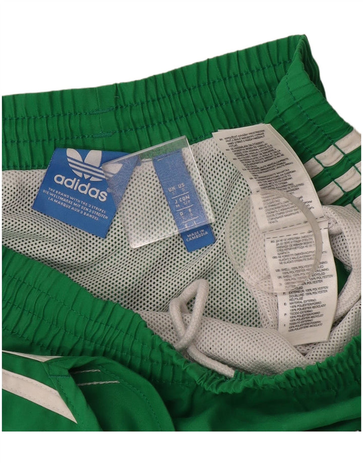 Adidas Womens Sport Shorts Small Green Polyester