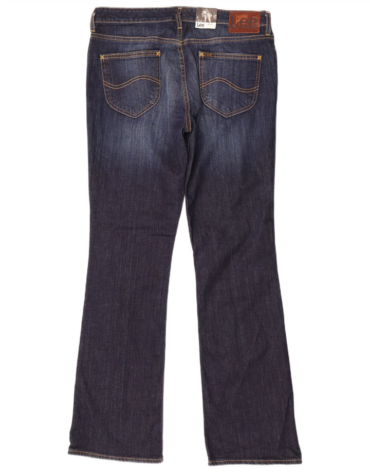 Lee Womens Bootcut Jeans W34 L33 Navy Blue Cotton