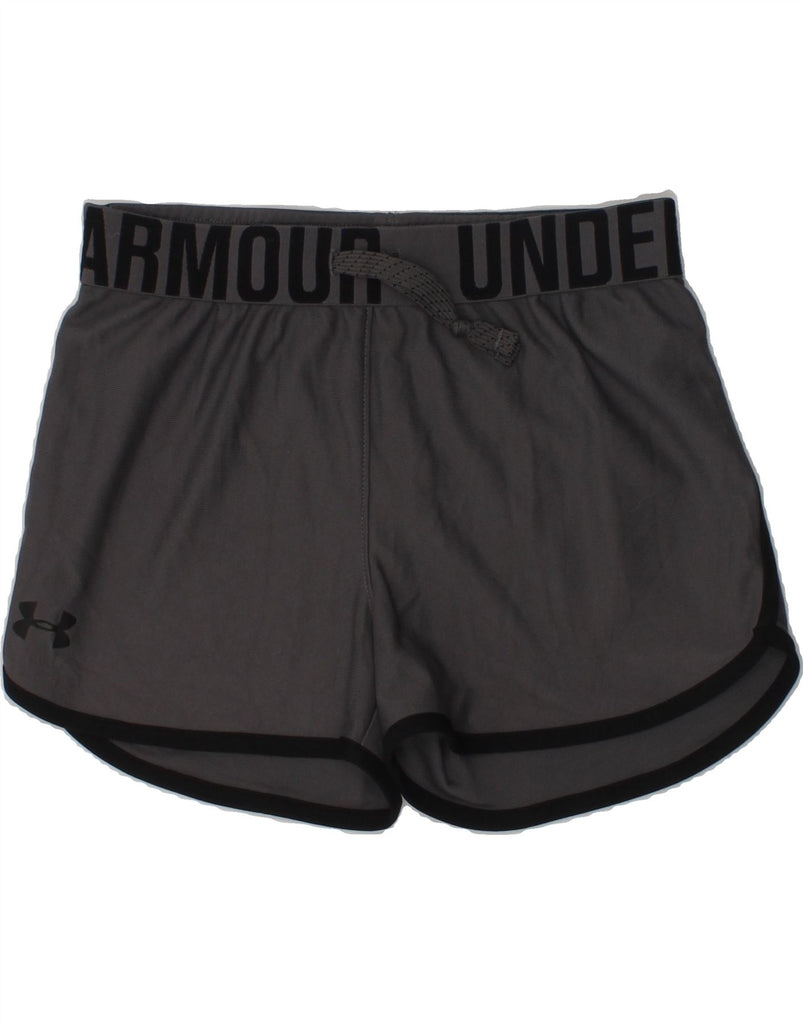 UNDER ARMOUR Boys Graphic Sport Shorts 9-10 Years Medium Grey | Vintage Under Armour | Thrift | Second-Hand Under Armour | Used Clothing | Messina Hembry 