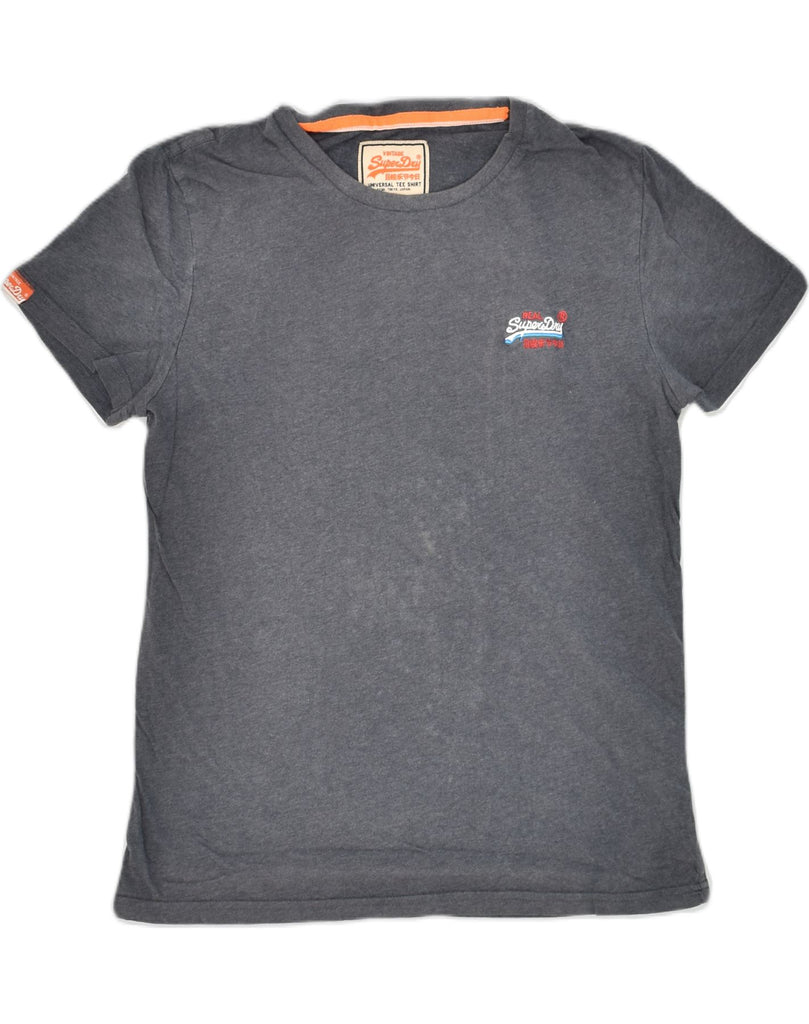 SUPERDRY Mens T-Shirt Top Medium Grey Cotton | Vintage Superdry | Thrift | Second-Hand Superdry | Used Clothing | Messina Hembry 