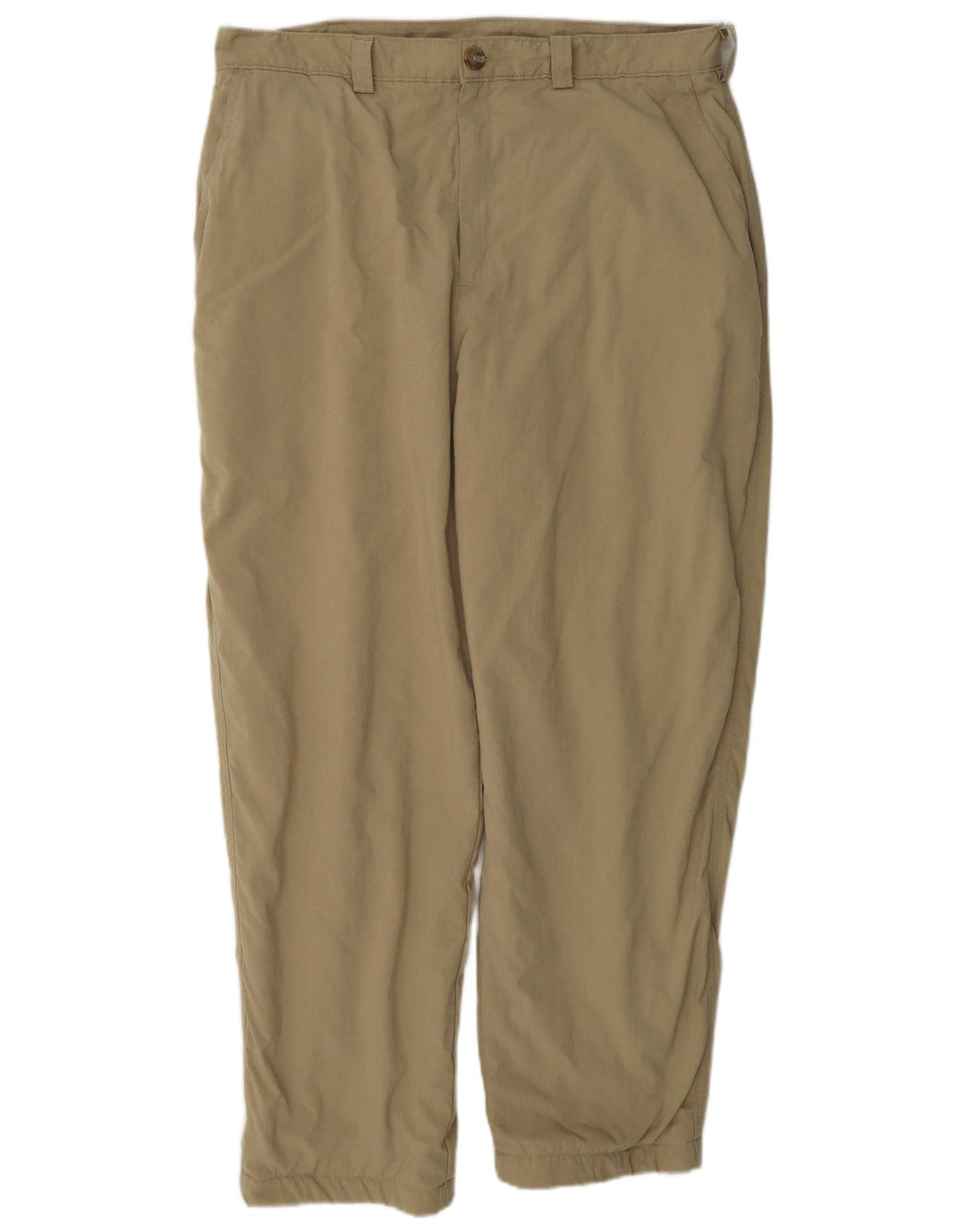 L.L.Bean Mens Joggers Trousers W36 L28 Khaki Nylon