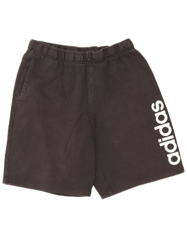Adidas Mens Graphic Sport Shorts Medium Black Cotton