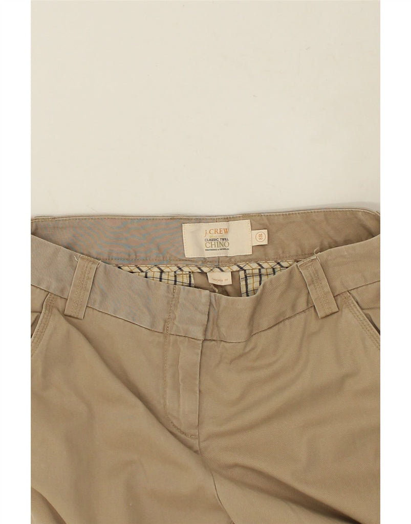 J. CREW Womens Wide Leg Chino Trousers US 8 Medium W30 L31 Beige Cotton | Vintage J. Crew | Thrift | Second-Hand J. Crew | Used Clothing | Messina Hembry 