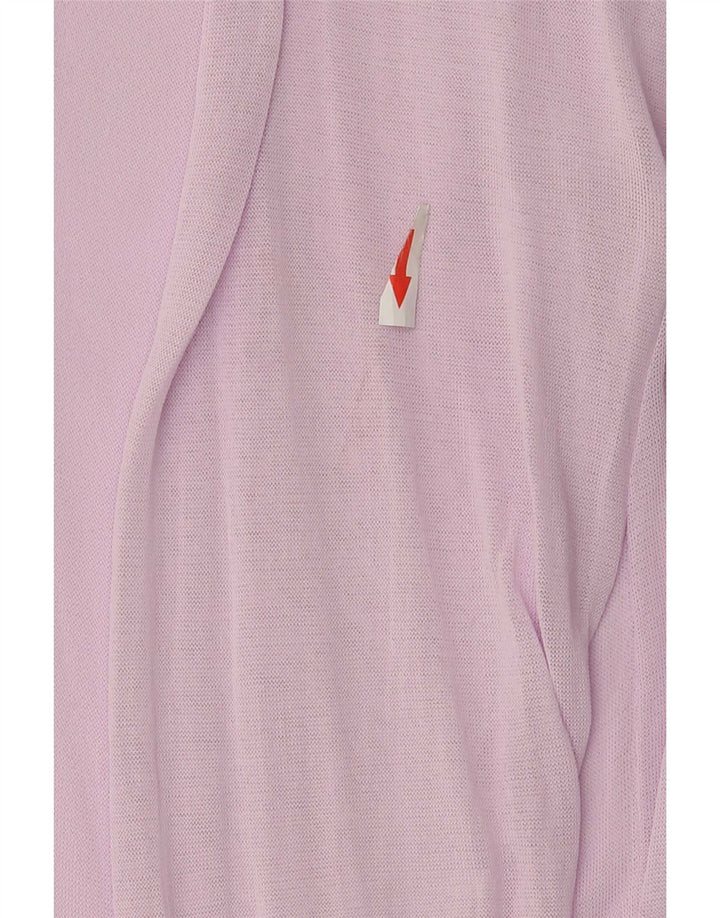 Zara Womens See Through Blouse Top UK 10 Small Pink Viscose