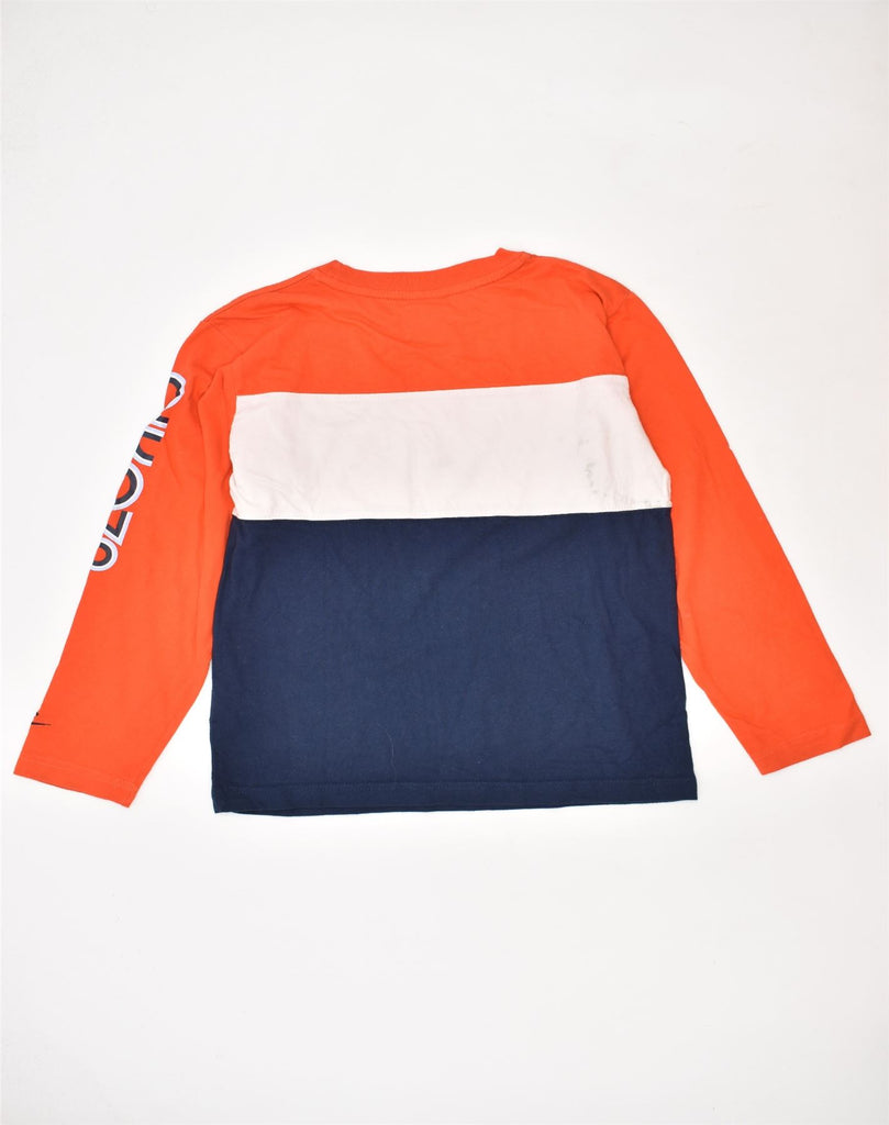 NIKE Boys Sweatshirt Jumper 8-9 Years Small Orange Colourblock Cotton | Vintage | Thrift | Second-Hand | Used Clothing | Messina Hembry 