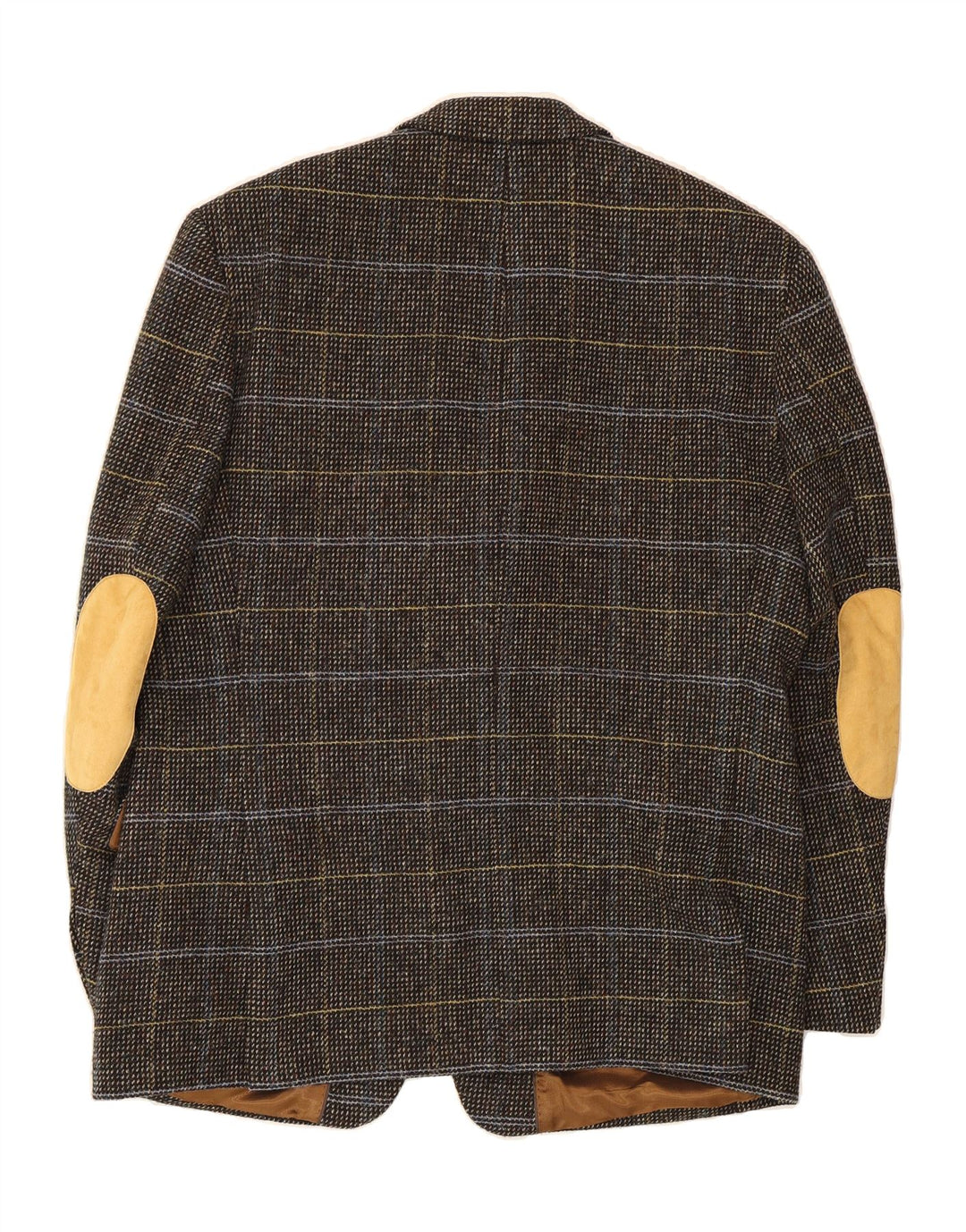 MARIO BARUTTI Mens 2 Button Blazer Jacket UK 40 Large Grey Check Wool Vintage Mario Barutti and Second-Hand Mario Barutti from Messina Hembry 