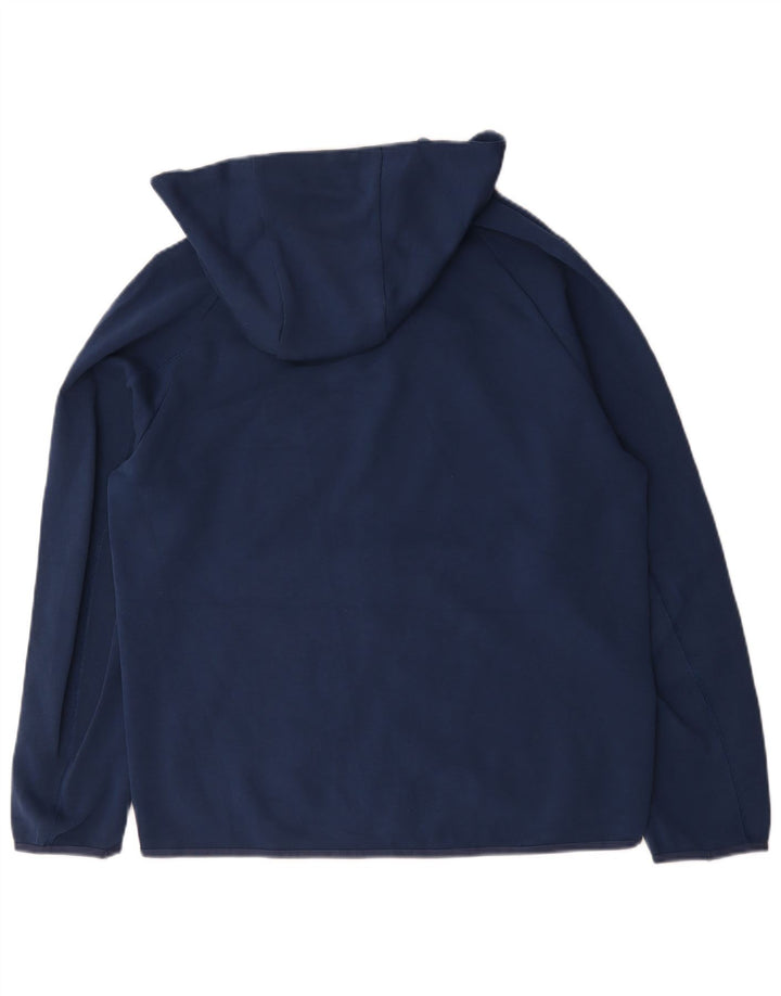 Nike Mens Zip Hoodie Sweater Large Navy Blue Cotton