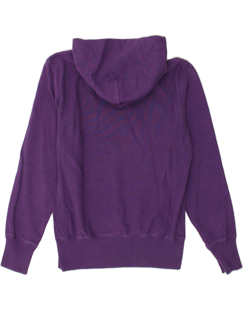 CHAMPION Womens Hoodie Jumper UK 16 Large Purple Cotton | Vintage Champion | Thrift | Second-Hand Champion | Used Clothing | Messina Hembry 