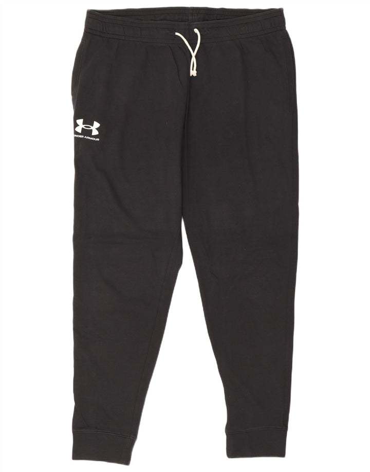 Under Armour Mens Tracksuit Trousers Joggers 2XL Black