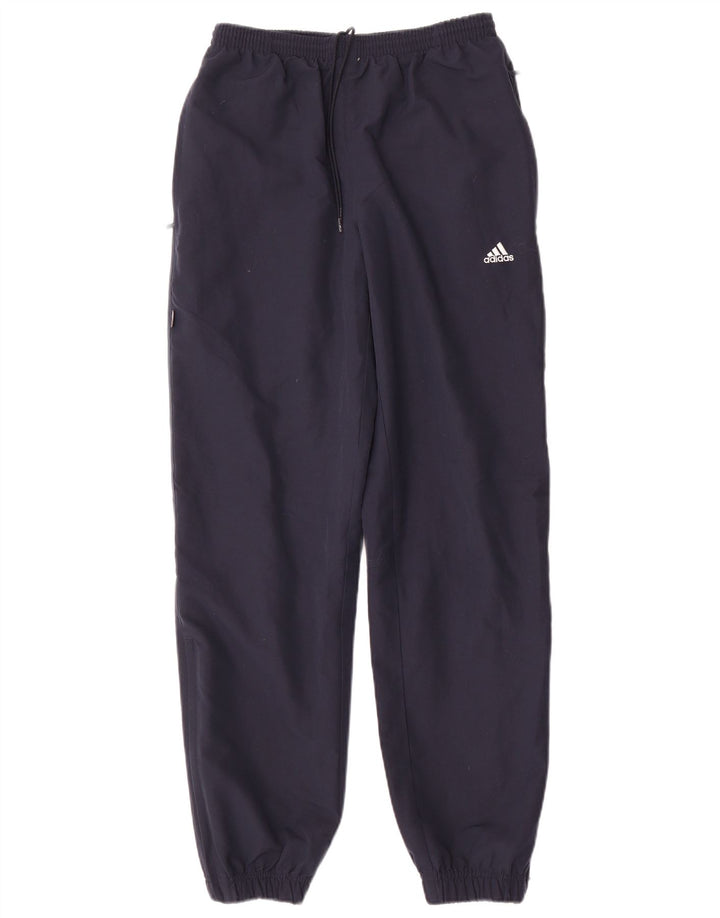 Adidas Mens Tracksuit Trousers Joggers Small  Navy Blue Polyester