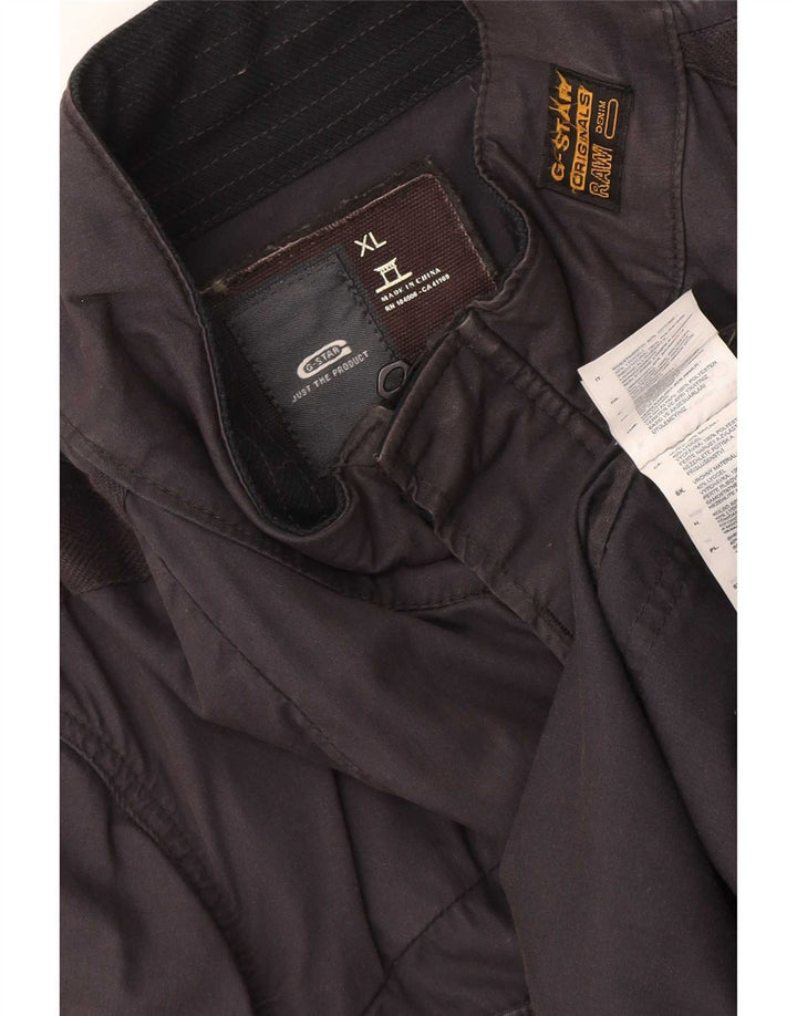 G-Star Mens Utility Jacket UK 42 XL Black Cotton