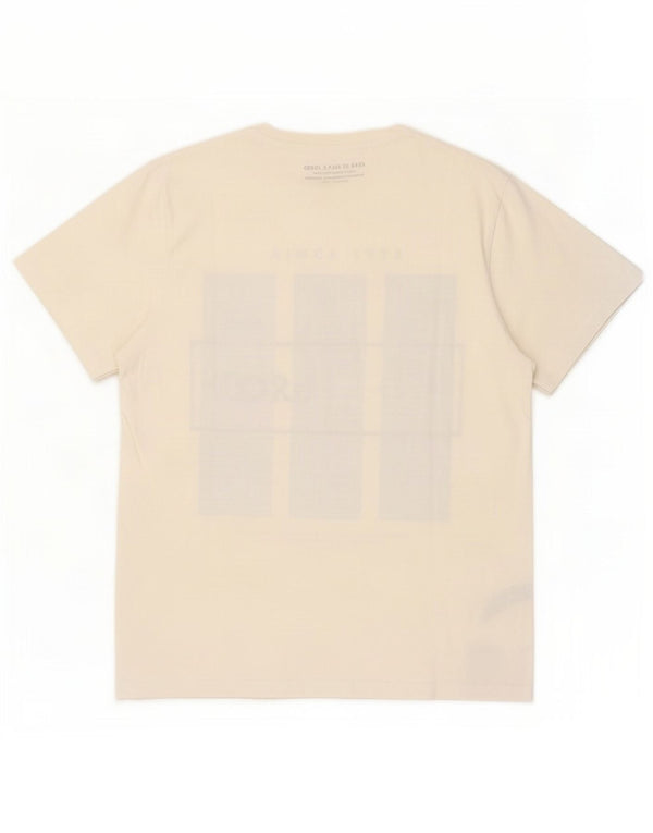 Jack & Jones Mens Core Graphic T-Shirt Top Large White Cotton