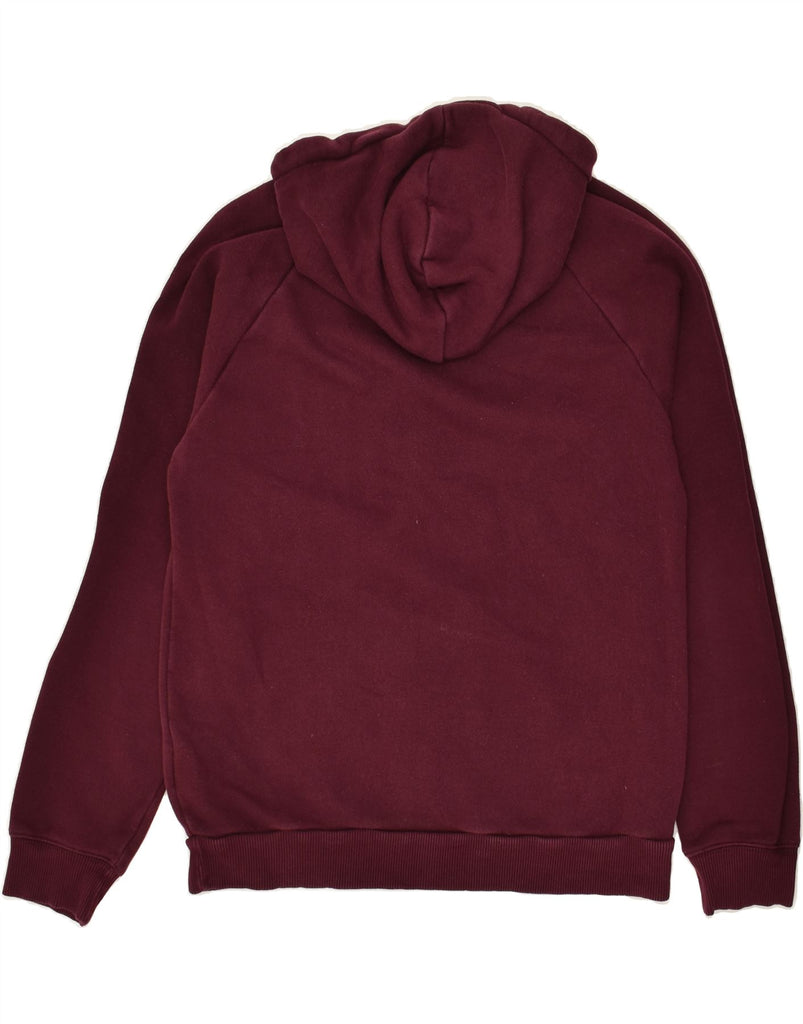 ADIDAS Mens Graphic Hoodie Jumper Small Burgundy Cotton Vintage Adidas and Second-Hand Adidas from Messina Hembry 