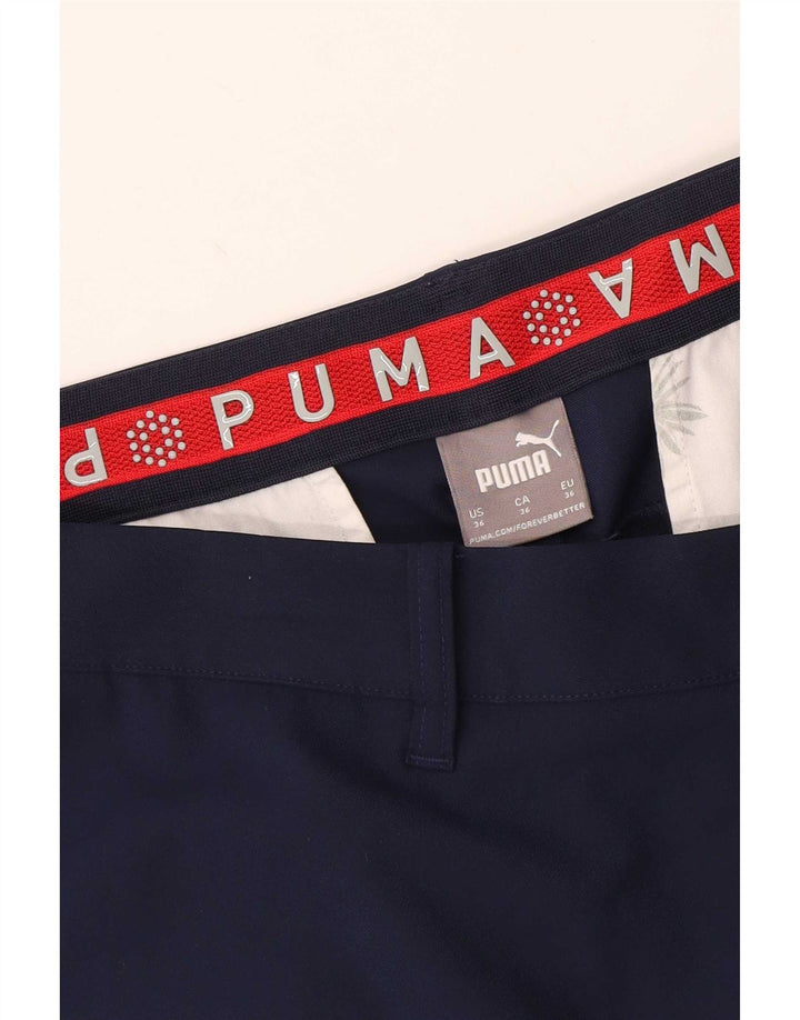Puma Mens Chino Shorts W36 Large Navy Blue