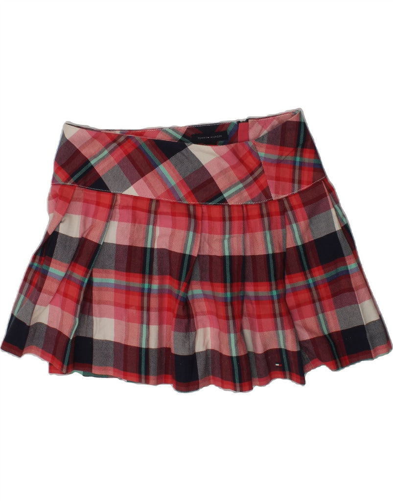 TOMMY HILFIGER Girls Mini Skirt 11-12 Years W28  Red Check Vintage Tommy Hilfiger and Second-Hand Tommy Hilfiger from Messina Hembry 