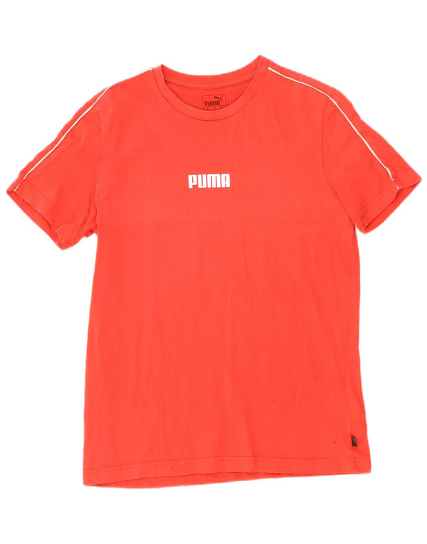 Puma Mens Graphic T-Shirt Top Small Red Cotton
