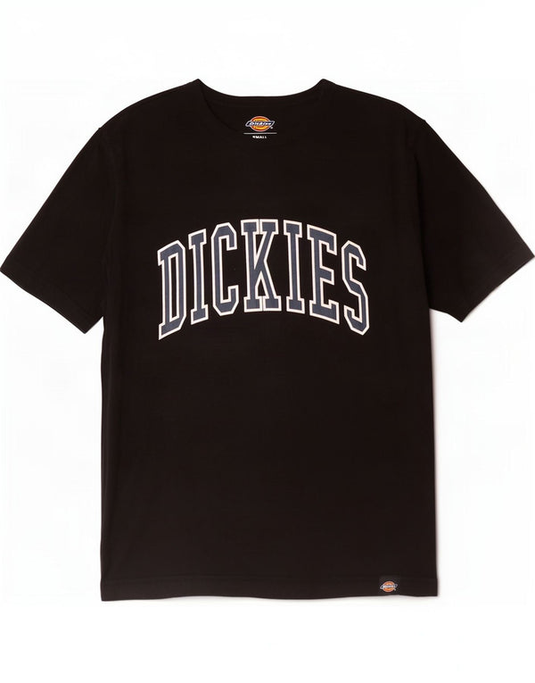Dickies Mens Graphic T-Shirt Top Small Black Cotton