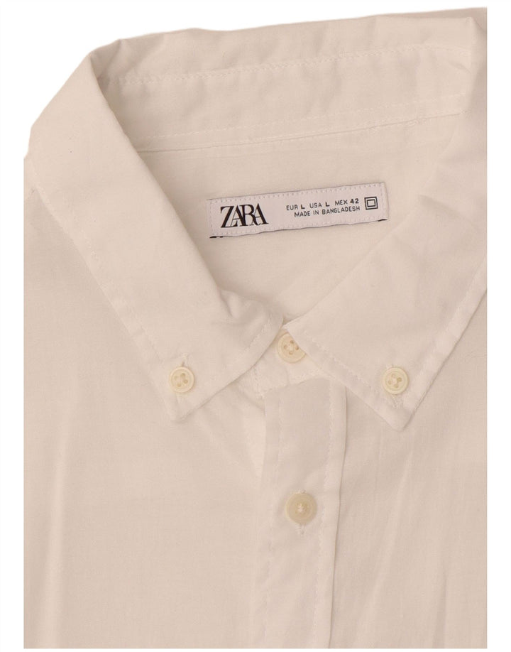 Zara Mens Shirt Large White